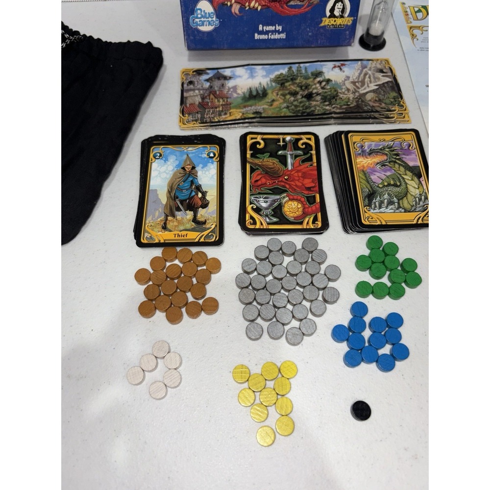 DRAGON'S GOLD Game Bruno Faidutti Descartes Eurogames 1 Yellow 1 Silver Missing - Picture 2 of 8